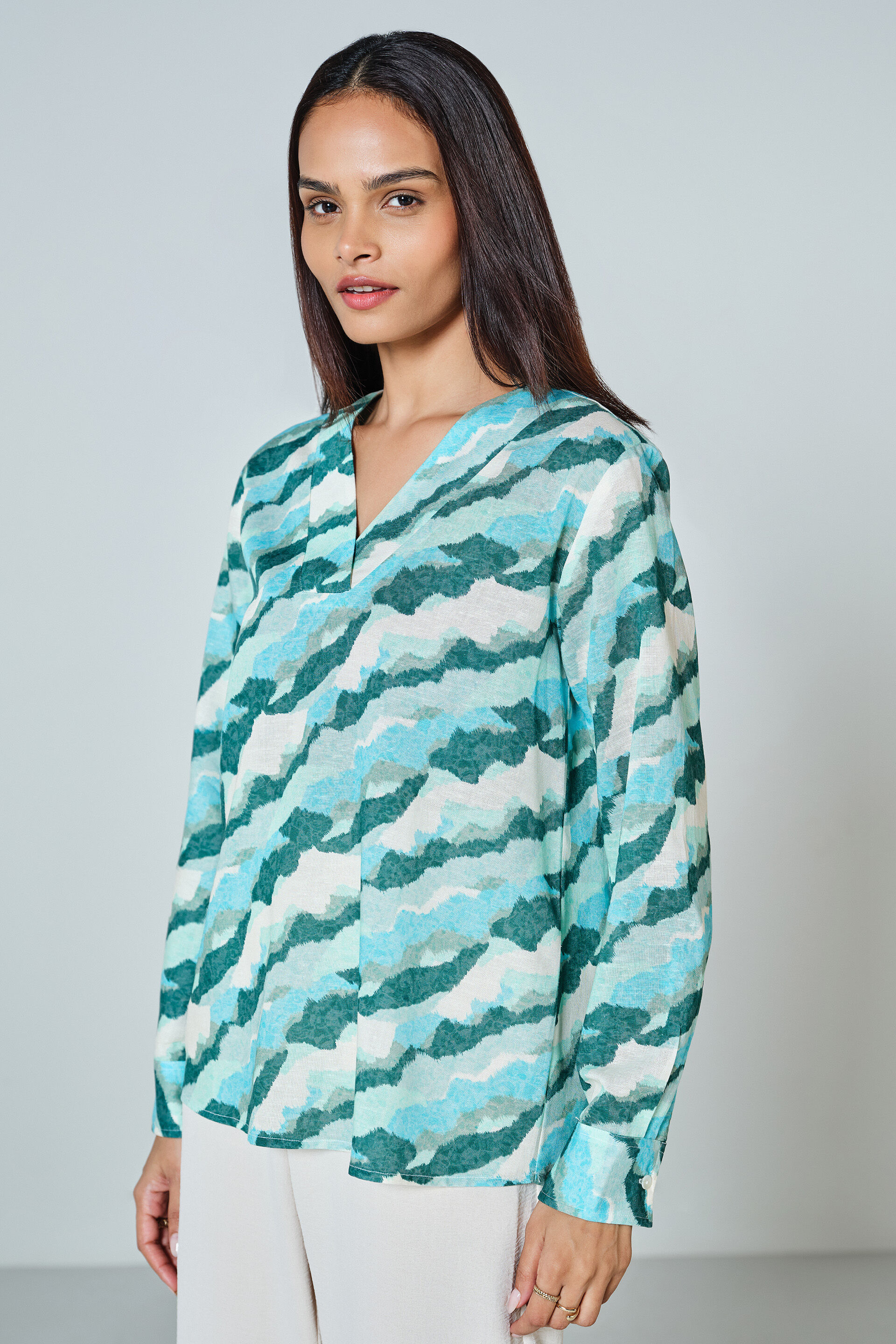 Green Glimmer Top, Green, image 4